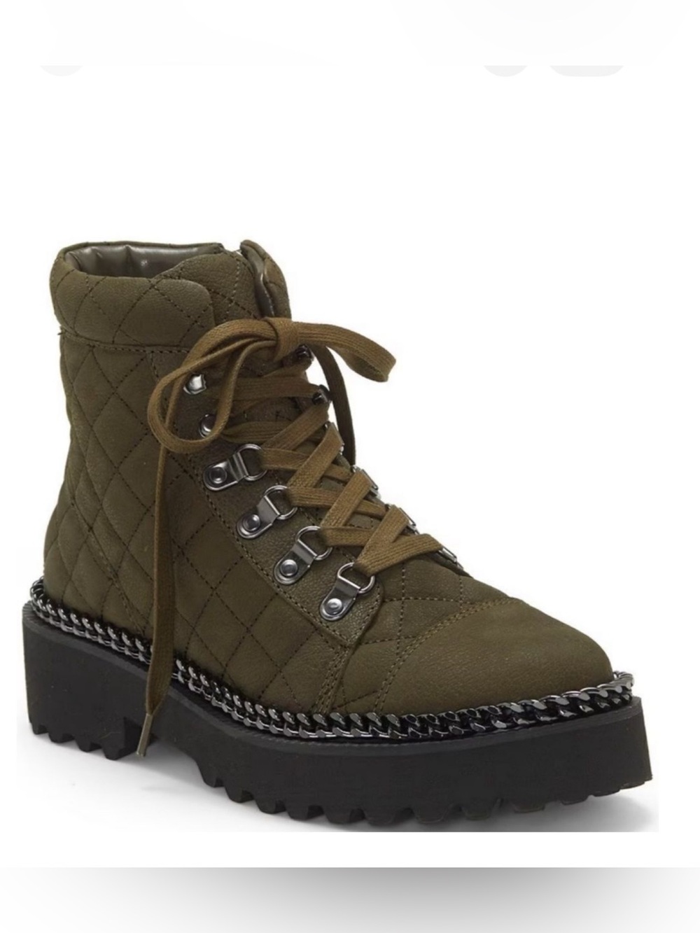 Vince Camuto Quilted Combat Boots
